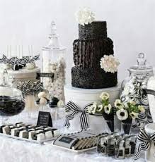 Black And White Candy Table 56 Elegant Black And White Wedding Dessert Tables Wedding Dessert Table White Desserts White Dessert Tables