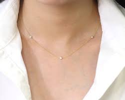 Surrounded with love diamond pendant in 14k 18k white yellow gold platinum. 3 Stone Diamond Necklace For Sale Ebay