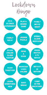 Free Printable Lockdown Bingo Card Tonya Staab
