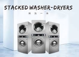 Both the washer and dryer feature various speeds, sensors and temperature options. China Washing Machines Commercial Stackable Washer Dryer Coin Operated China Stackable Washer Dryer Washer Dryer Stackable