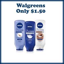 Walgreens Nivea In Shower Body Lotions Only 1 50 Body Lotions Nivea Lotion