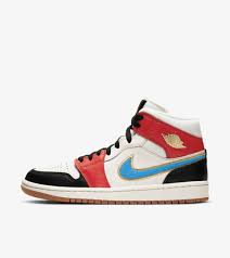 Womens Air Jordan 1 Mid Sail Chile Red Release Date Nike Snkrs