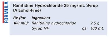 ranitidine hydrochloride 25 mg ml syrup