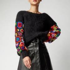 There are 63340 crochet sweaters for sale on etsy, and they cost 6,35 $ on average. Crochet Knitting Crochet Flower Sweater Boho Hippie Gypsy Etsy