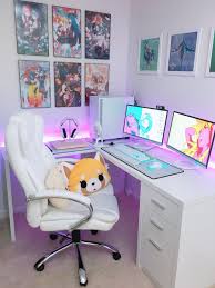 Pc Desk Setup On Twitter Pcdesksetup Gamingsetup Streamer White Anime Animated video from anime for wallpaper engine.