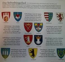 Kanaldeckel mit dem wappen von hermannstadt. Landkarten Und Wappen Siebenburger Lied Mit Wappen Rumanien Siebenburgen Rumanien Siebenburgen