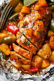 Then, flip it and cook on the other side, until done. Pineapple Bbq Chicken Foil Packets In Oven Baked Chicken Foil Packets Eatwell101