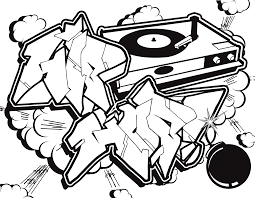 Pin On Graffiti Coloring Book Street Art Coloring Book Graffiti Letters And Graffiti Characters
