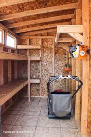 I have no idea what they are or where they came from, but you can also use other things to hang it from the pole. How To Build Storage Shelves In A Shed With 2x4 And Plywood