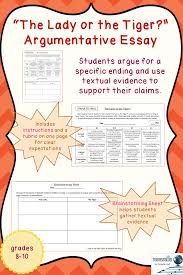The Lady Or The Tiger Argumentative Essay Argumentative Essay Essay Argumentative Writing