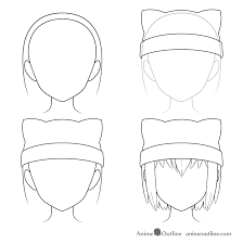 Come join and follow us to learn how to draw. How To Draw Anime Hats Head Ware Animeoutline