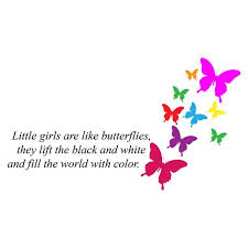 Little Girls Are Like Butterflies Wall Decal Set 25 00 Via Etsy Little Girl Quotes Girls Be Like Butterfly Wall Decals