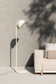 half dome lamp mimics the moon s light outdoor floor lamps naoto fukasawa outdoor lamp