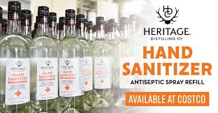 Hand Sanitizer Costco Locations Heritage Distilling