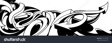 Black And White Graffiti Vector Black And White Graffiti Background Horizontal Graffiti Banner Black And White Graffiti Graffiti Graffiti Wildstyle
