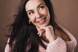 Female Eye with a Laser Beam Pointing into the Iris Stock Image