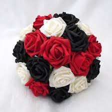 Bouquet of white and pink tulips on a pink background. My Bouquet 3 The Flowers Hanging Are Red And White And Black Red Rose Wedding Red Bouquet Black And Red Roses