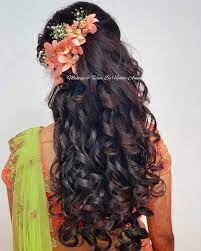 Prefer a flapper wedding hairstyle? Gorgeous Bridal Reception Hairstyle By Mua Vejetha Anand South Indian Bride In Bridal Hairstyle For Reception Indian Bridal Hairstyles Indian Bride Hairstyle