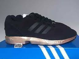 Adidas Black And Rose Gold Trainers Zx Flux Adidas Originals Zx Flux Black And Copper Gold Rose Women 39 S Girls S78977 Bronze Zx Flux Black Adidas Originals Zx Flux Adidas Originals