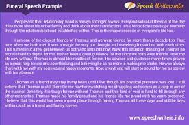 Funeral speeches are the most difficult speeches to write because it is difficult to summarize the life of a loved one in a few words. Funeral Speech Sample Funeral Speech Speech Funeral