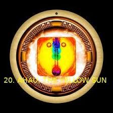 Kin Maya Ahau The Yellow Sun Maya Solar Seals Maya Sonnensiegel Sonnenzeichen Sellos Solares Maya Necklace Kette Collar Key Chain Yellow Sun Maya Kin