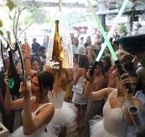 LIGHT SABER FOR BOTTLE SERVICE - RECHARGEABLE LED SPARKLER - LIGHT UP WAND