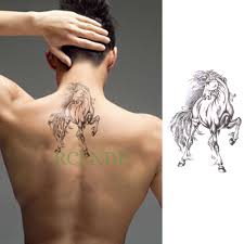 Autocollant De Tatouage Temporaire Impermeable Licorne Cheval Faux Tatto Flash Tatoo Dos Jambe Bras Ventre Grande Taille Pour Femmes Fille Hommes Body Art Aliexpress