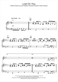 Fm f oooooh oooh cm oooooh. Lp Lost On You Sheet Music Pdf Notes Chords Rock Score Piano Vocal Guitar Right Hand Melody Download Printable Sku 123764