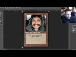 Does it do it all on its own? Photoshop Tutorial Make Your Own Custom Magic The Gathering Card Designs Youtube