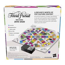 Trivial pursuit family game rules. Trivial Pursuit Decades 2010 To 2020 Board Game For Adults And Teens Pop Culture Trivia Game Ages 16 And Up Hasbro Games