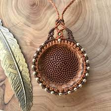 Protea Seed Pod Protea Necklace Sacred Geometry Flower Of Etsy Macrame Necklace Flower Of Life Necklace