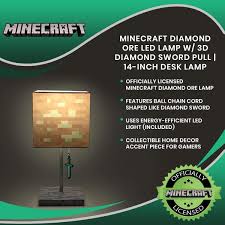 If mined by any other tool, it drops nothing. Buy Minecraft Diamond Ore Block Led Lamp W 3d Diamond Sword Puller 14 Inch Lamp Online In Indonesia B08l6zfckw