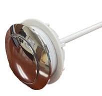 Chrome Single Flush Button for Top of Toilet (58 mm) - NuFlush