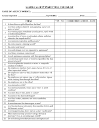 It can be completed in a single inspection or over a series of shorter inspections. Sample Of Safety Inspection Checklist Hse Images Videos Gallery