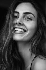 Black And White Photo Woman Smiling 