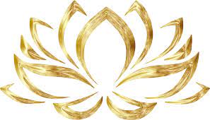 Goldenized Lotus Flower By Gdj Goldenized Lotus Flower On Openclipart Arte Da Flor De Lotus Logotipo De Salao Logotipo Lotus