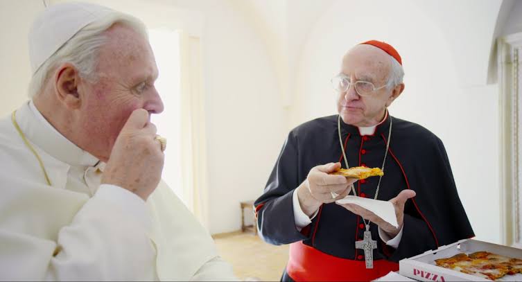 Resultado de imagem para two popes pizza"