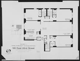 135 E 83 Street Apartment A Typical Floor Plan 2nd Through 11th Floors Columbia Digital Library Collections Floor Plans How To Plan Townhouse Apartments