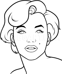 The most common marilyn monroe drawing material is paper. How To Draw Marilyn Monroe Easy Step By Step Drawing Guide By Dawn Dragoart Com