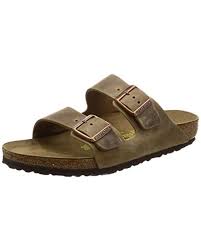 brown arizona unisex leather sandal