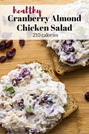 Healthy Cranberry Almond Chicken Salad Slender Kitchen Recipe Cranberry Almond Chicken Salad Almond Chicken Chicken Salad Recipe With Almonds