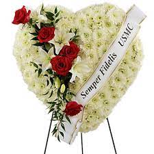 Marine Bleeding Heart Spray At Send Flowers Funeral Flower Arrangements Sympathy Flowers Funeral Floral