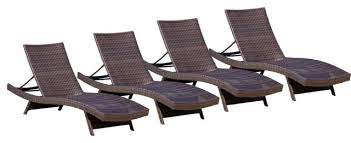 The latest outdoor chaise lounges allow you to completely relax and forget about your day. Gdf Studio Lakeport Outdoor Adjustable Chaise Lounge Chairs Set Of 4 Tropical Outdoor Chaise Lounges By Gdfstudio Houzz