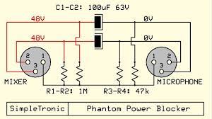 Different condenser microphones specify different amounts of required phantom power. Phantom Power Blocker Protect Your Dynamic Microphones Trybotics