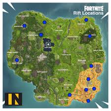 Have never personally played fortnite and never will so i don't have access to see myself where everything is placed. Fortnite Rift Locations Season 6 Map Shows Where All The Portals Are Now Fortnite Locations Rift