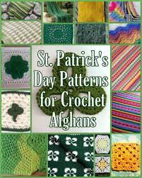 34 St Patrick S Day Patterns For Crochet Afghans Allfreecrochetafghanpatterns Com Markers are used to separate the borders and cable patterns. allfreecrochetafghanpatterns