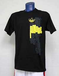 Black And Yellow T Shirt Mens Adidas Originals Maze Black Yellow Cool Graphic T Shirt Mens Mens Shirts Mens Tshirts T Shirt