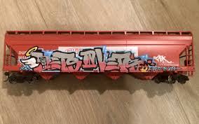 Ho Scale Model Train Graffiti By Vets With Paint Markers Train Graffiti Paint Markers Model Trains