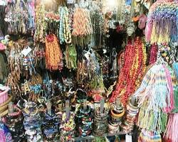 A busy aisle inside the Russian Market in Phnom Penh.