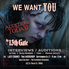 ⚡ Today the darkness makes its final call! 💀 Auditions are happening 9 AM 